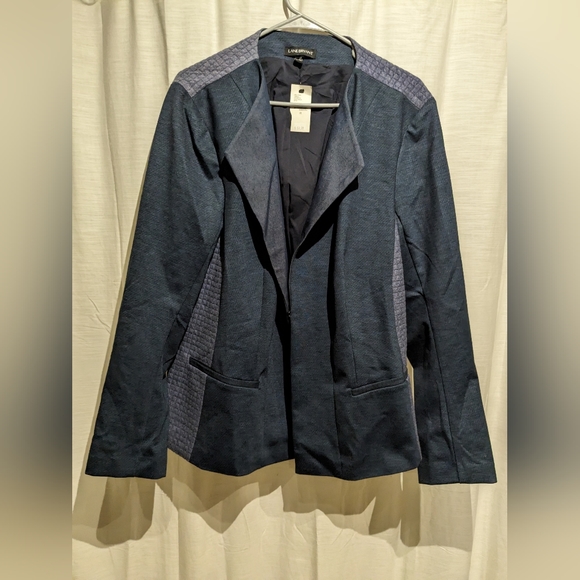 Lane Bryant clip closure blazer blue size 22 - Picture 1 of 3